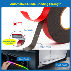 Tapsi foam-core shock-absorption cushions trims and LED strips against vibrations.