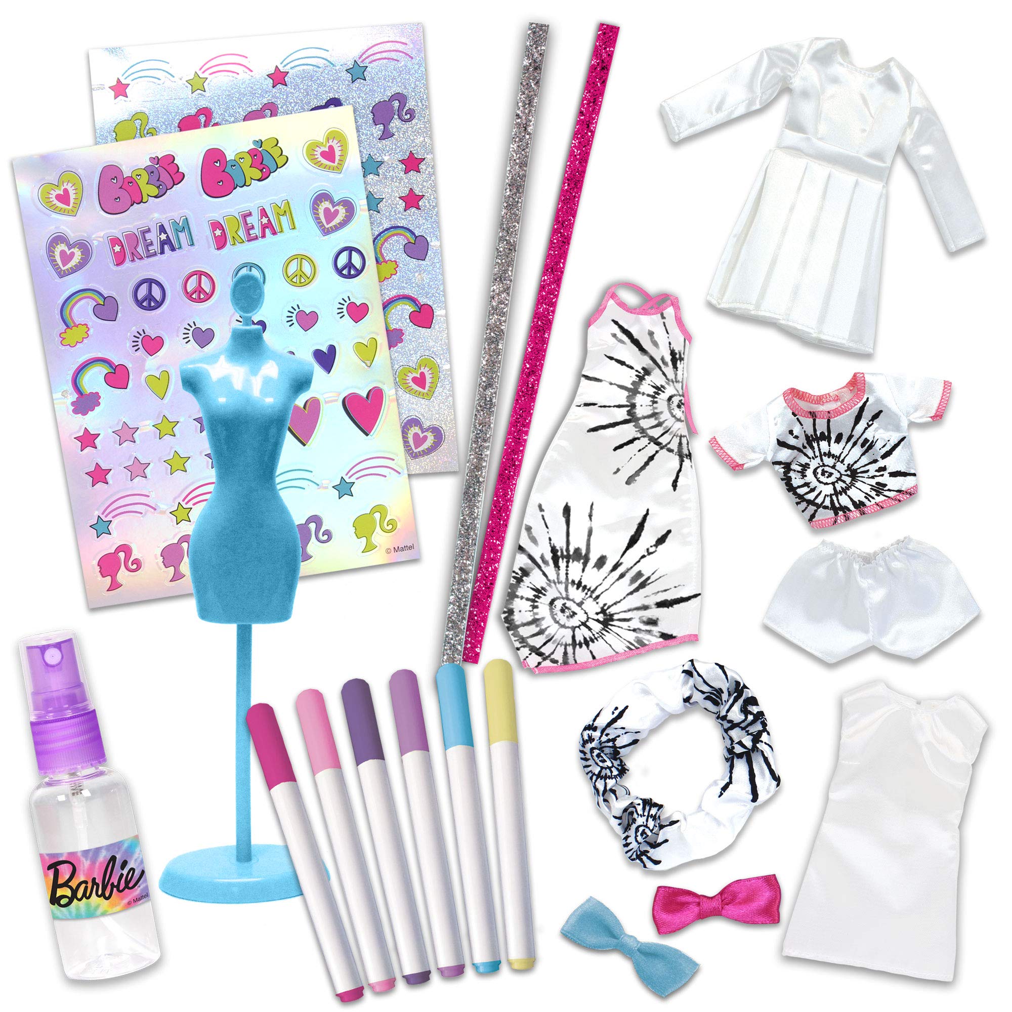 Tara Toys Barbie Tie-Dye Fashion Designer Kit – six markers for vibrant color blending