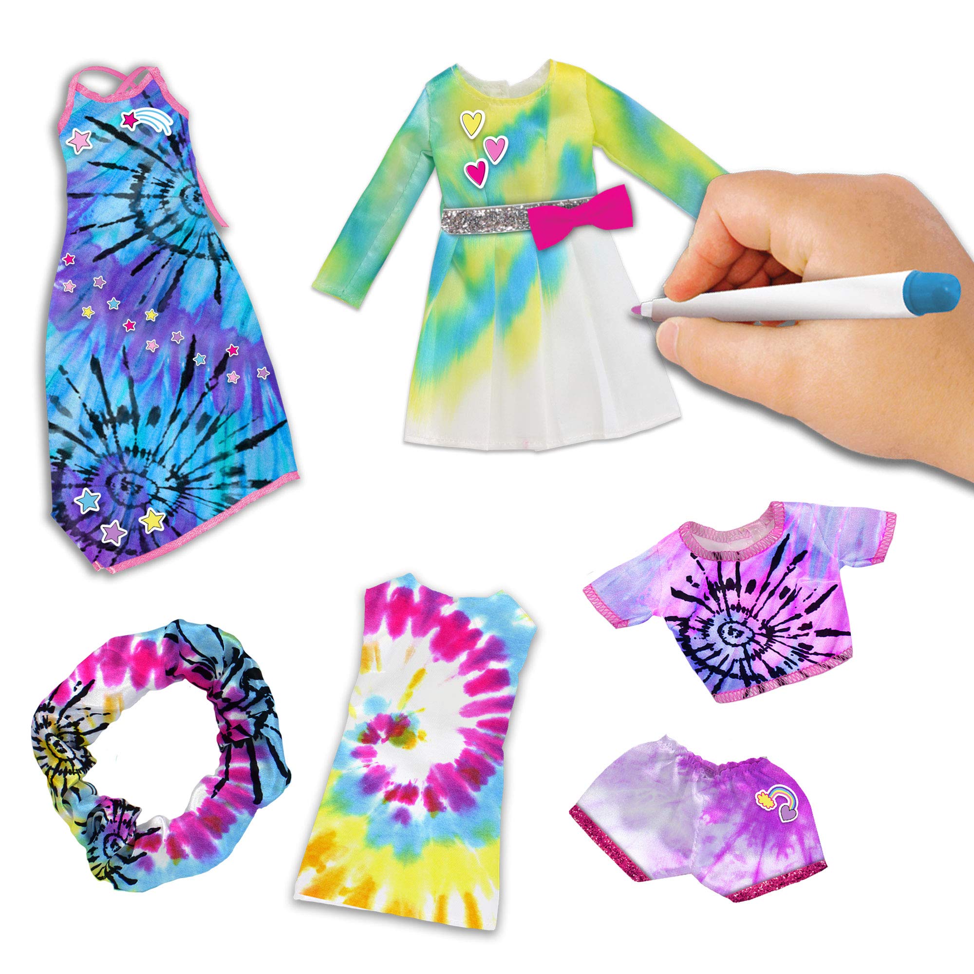 Tara Toys Barbie Tie-Dye Fashion Designer Kit – spray bottle for even color spread