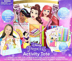 Tara Toys Disney Princess tote open showing contents for travel play.
