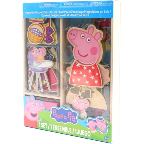 Tara Toys Peppa Pig wooden doll with magnetic pieces sparks storytelling.