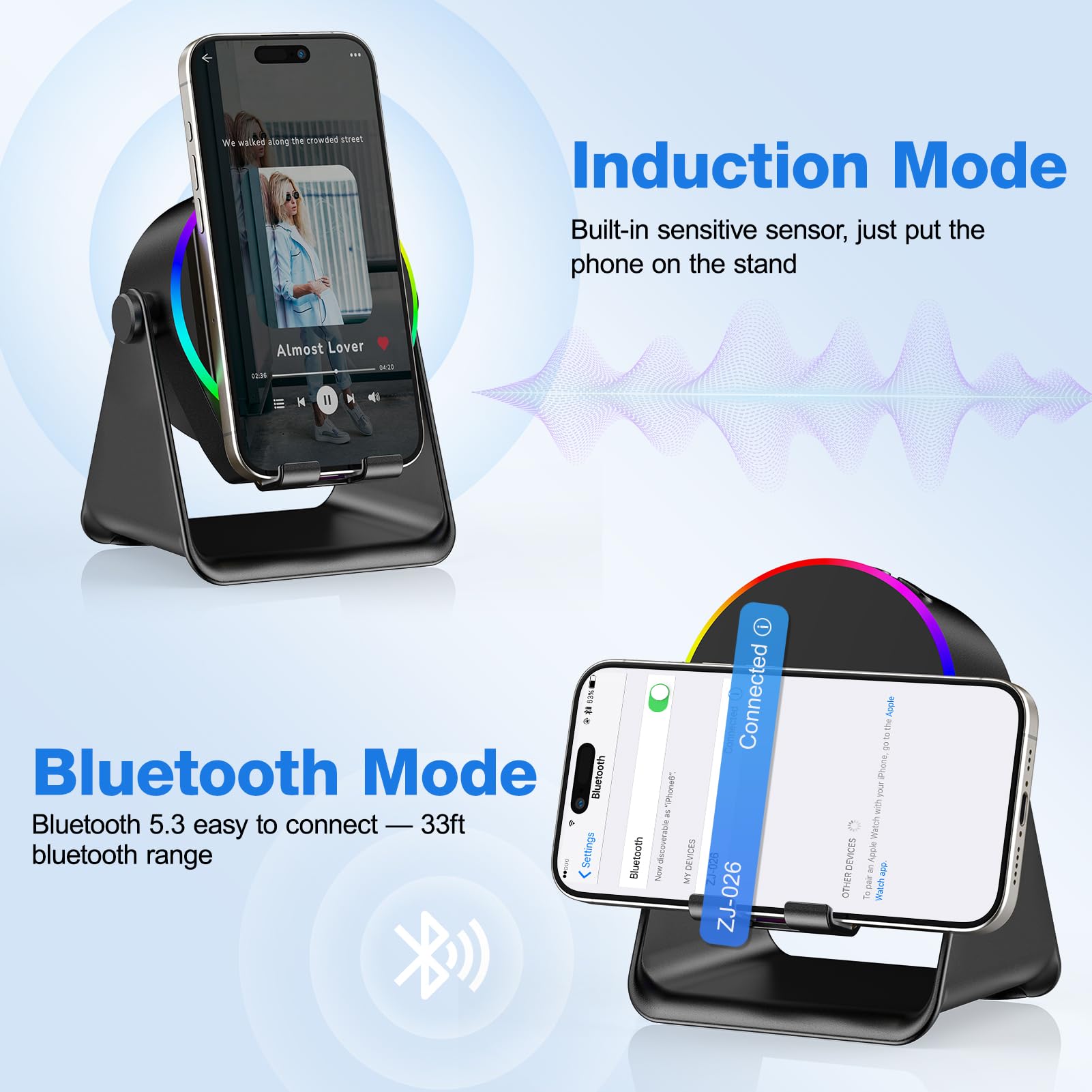 TARKARI 360-degree rotation stand lets you adjust for comfort.