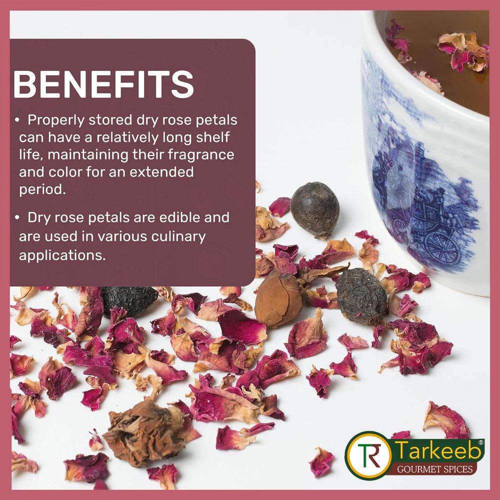 Tarkeeb rose petals in salads and cocktails for floral notes.