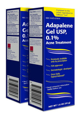 TARO Adapalene zero-point-one-percent gel bottle for nightly acne management