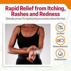 TARO Hydrocortisone Cream 2oz tube back with directions and ingredients