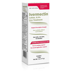 TARO ivermectin lotion application on scalp for quick lice treatment.