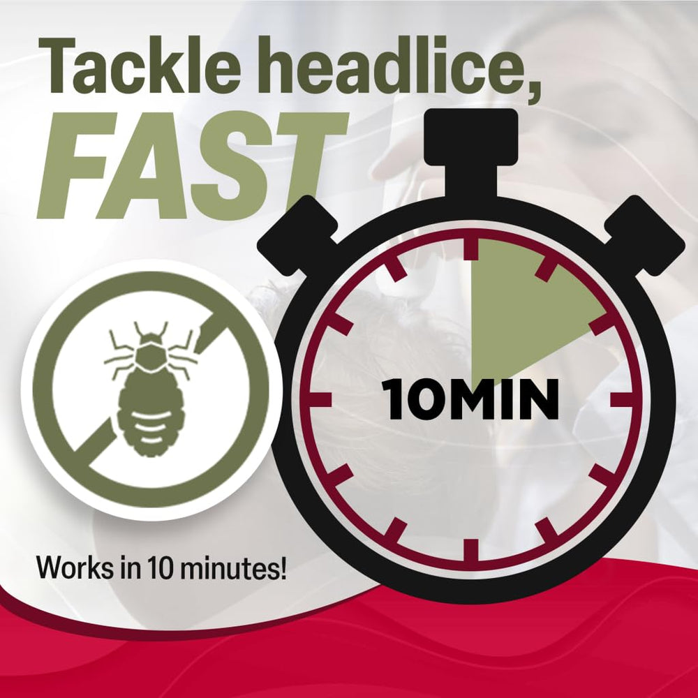 TARO lice treatment showing no nit combing required for easier care.