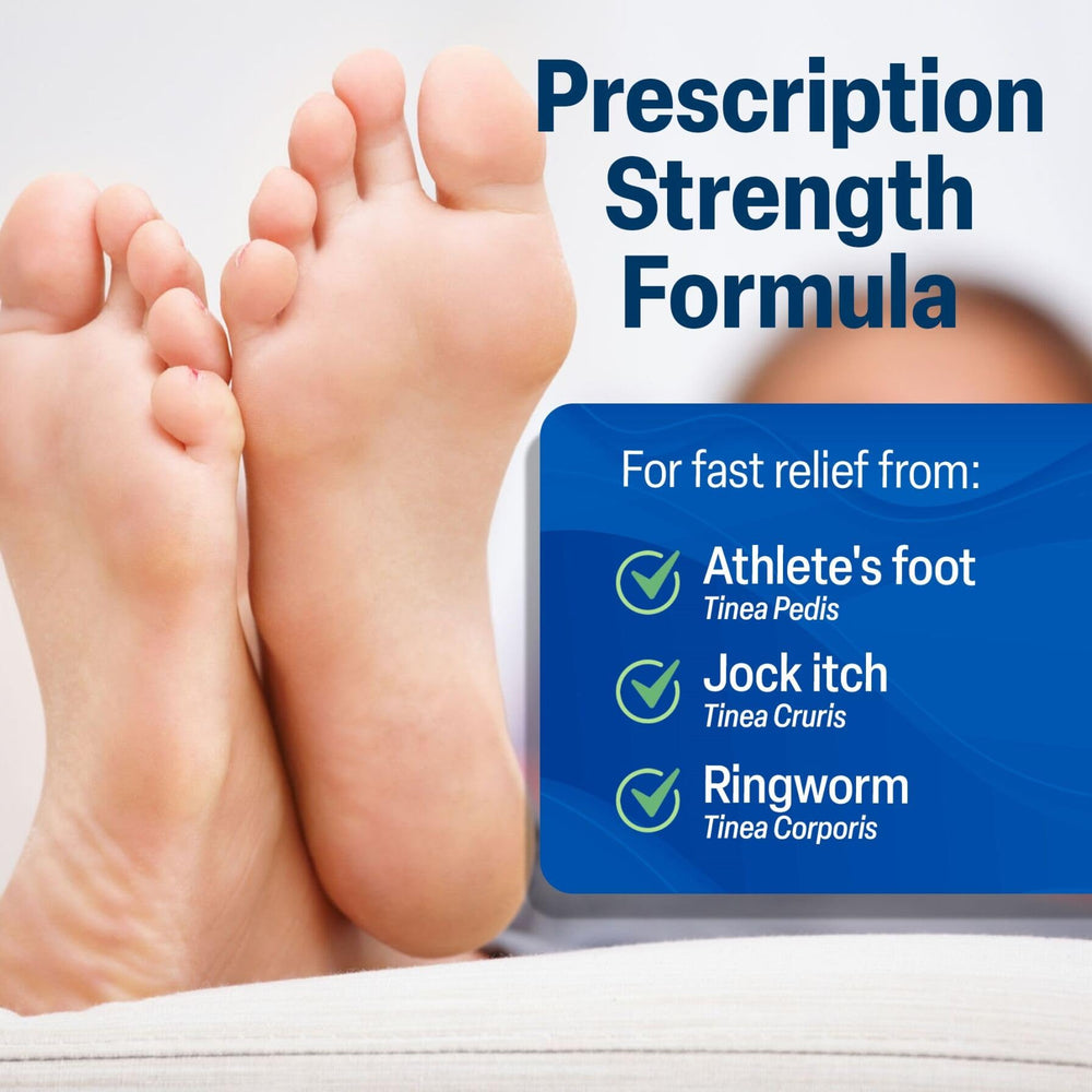 TARO Terbinafine cream packaging and tube displayed to highlight extra-strength formula.