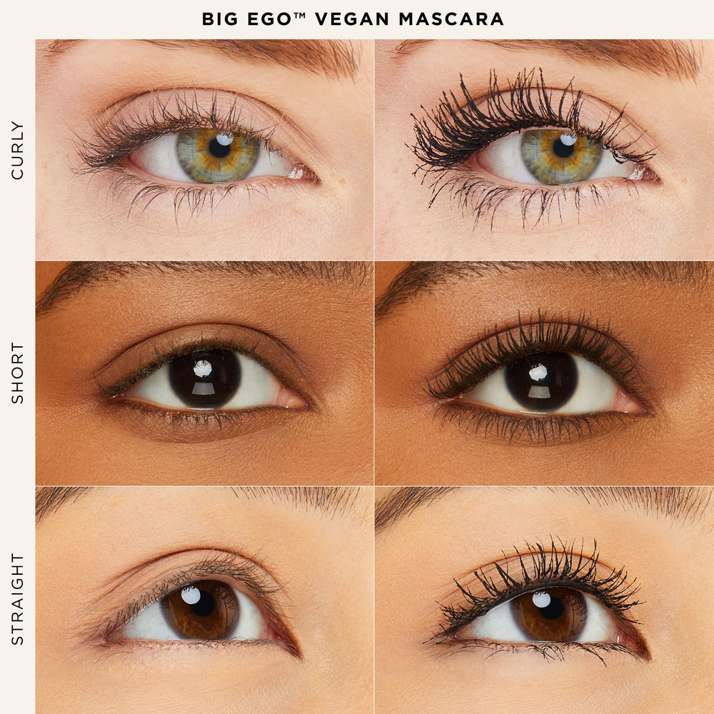 Lashes after application showing lift, length, and dramatic volume
