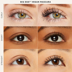 Lashes after application showing lift, length, and dramatic volume
