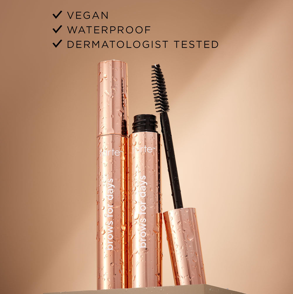 tarte brows for days framing gel with cucumber glycerin emphasizes soothing hydration for brows