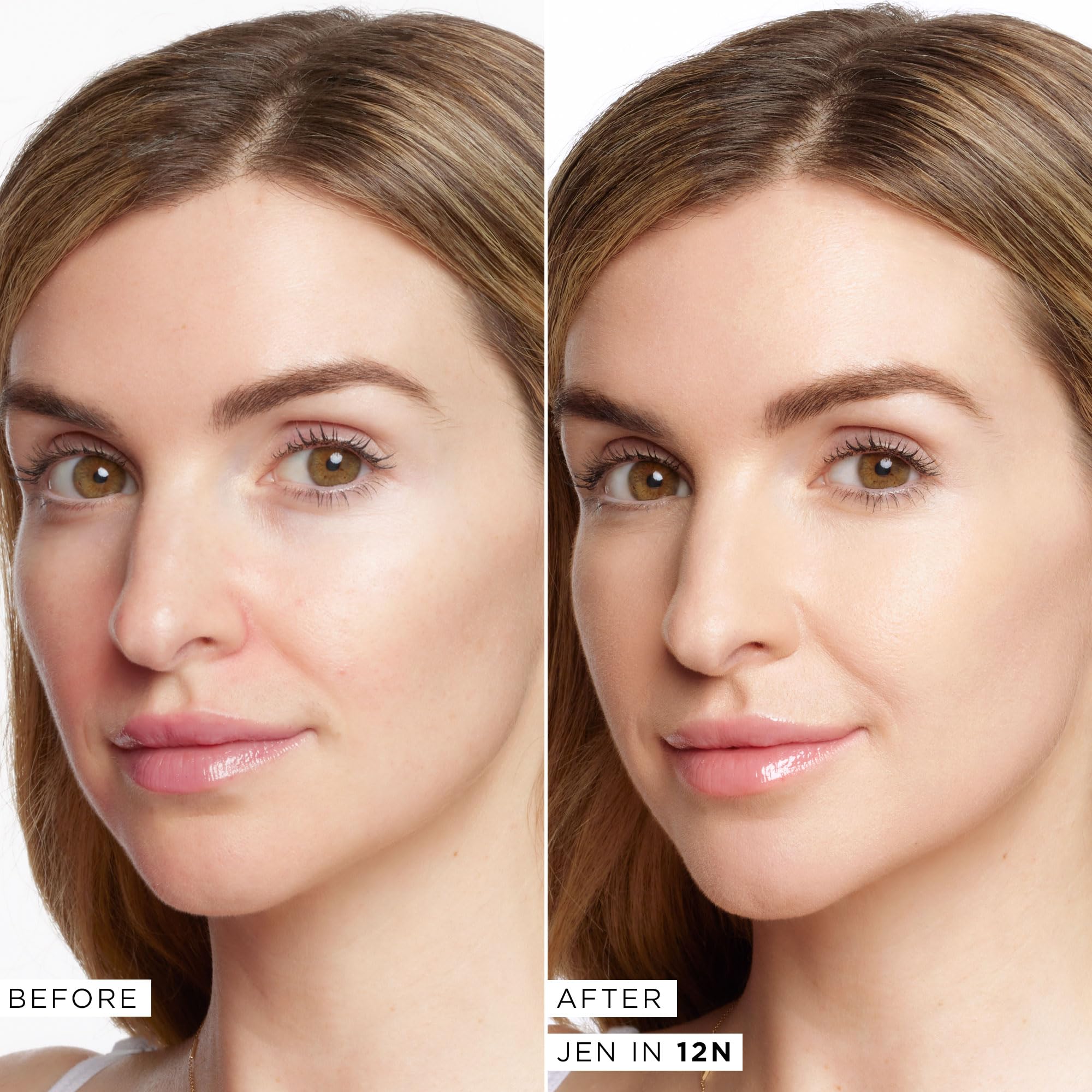 tarte Face Tape application texture demonstrates smooth, flawless skin.