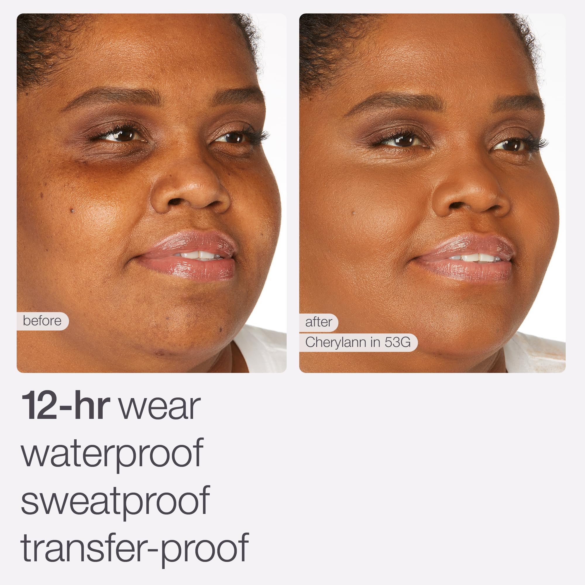 tarte Face Tape foundation natural matte finish on skin.