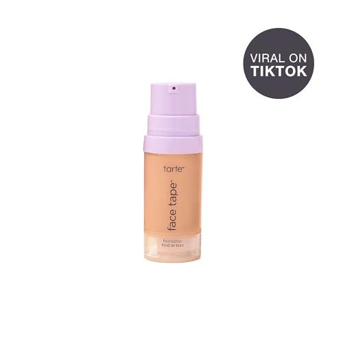Tarte Face Tape Foundation texture smoothing shows a refined complexion and reduced texture visibility.