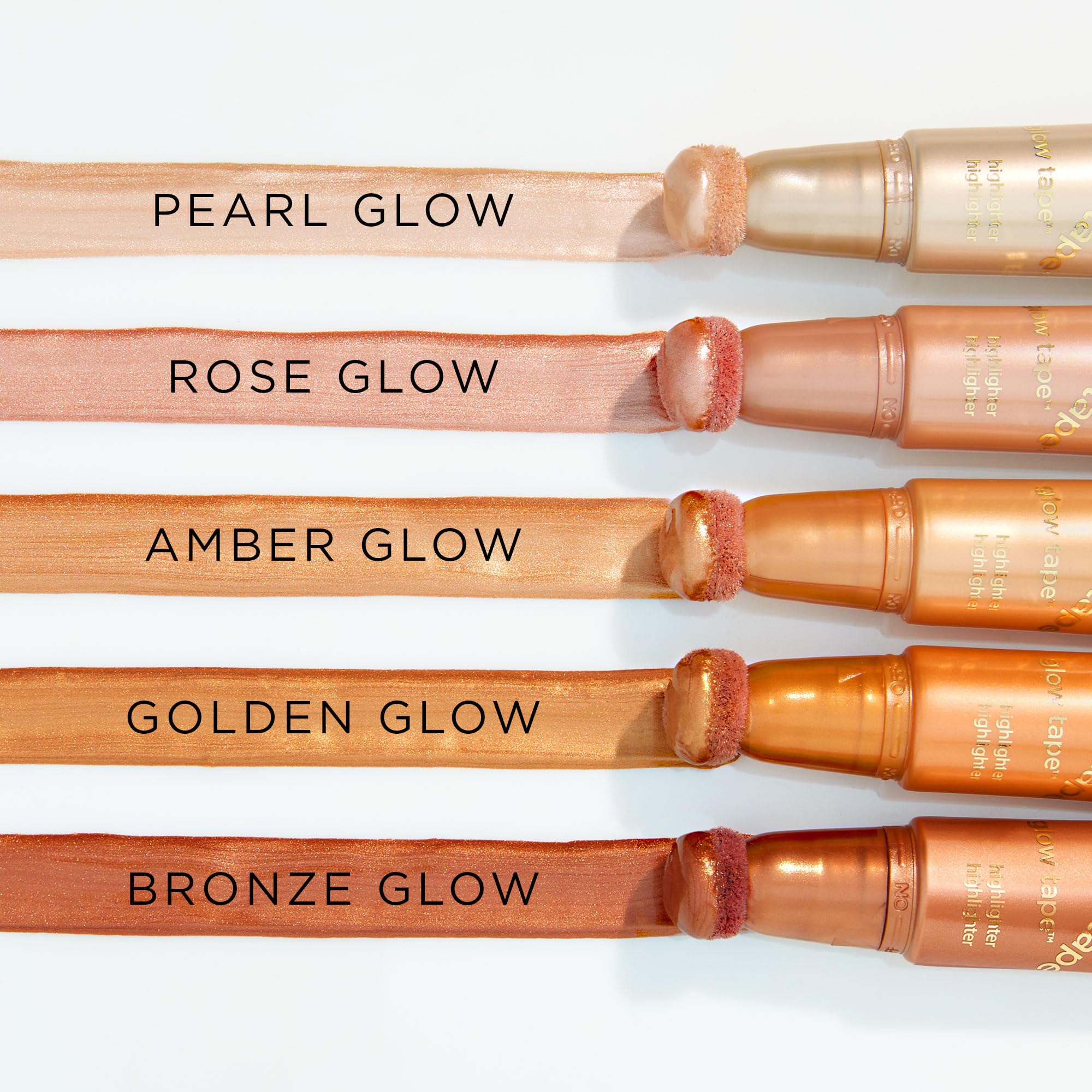 Tarte Glow Tape Highlighter swatch on skin showing buildable luminosity