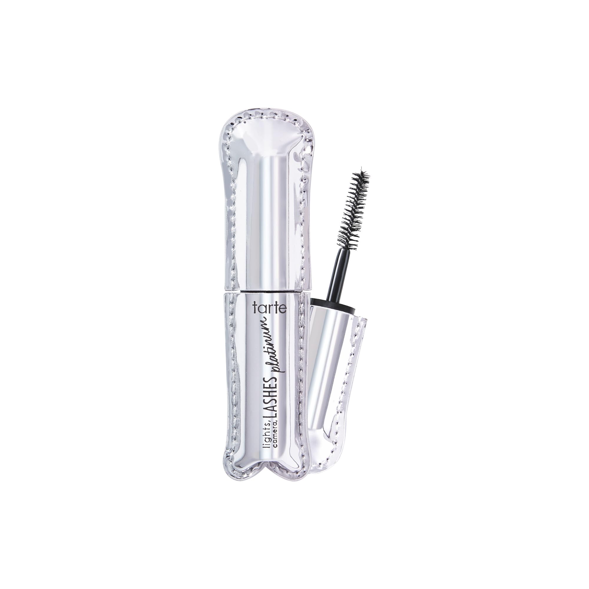 tarte Lights, Camera, Lashes Platinum Mascara wand with volumizing bristles.