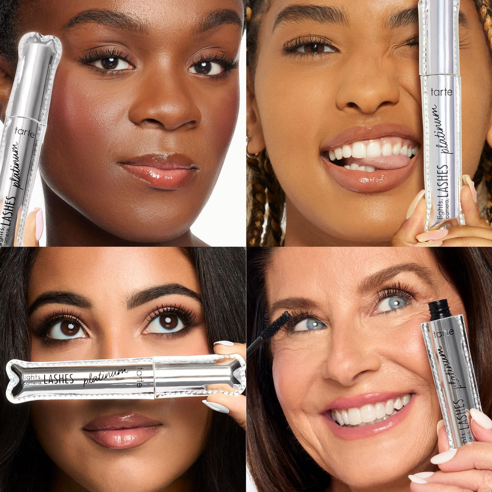 Tarte Lights, Camera, Lashes Platinum 100% vegan and cruelty-free claim on label.