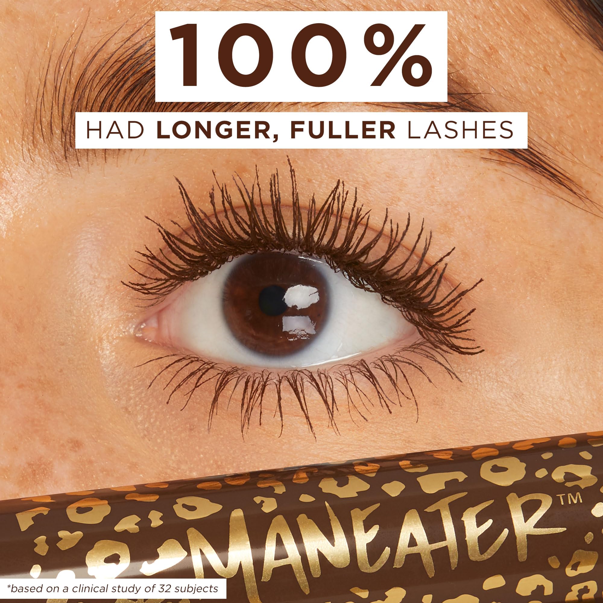 tarte maneater mascara lash volume visual emphasizes fuller, lifted lashes