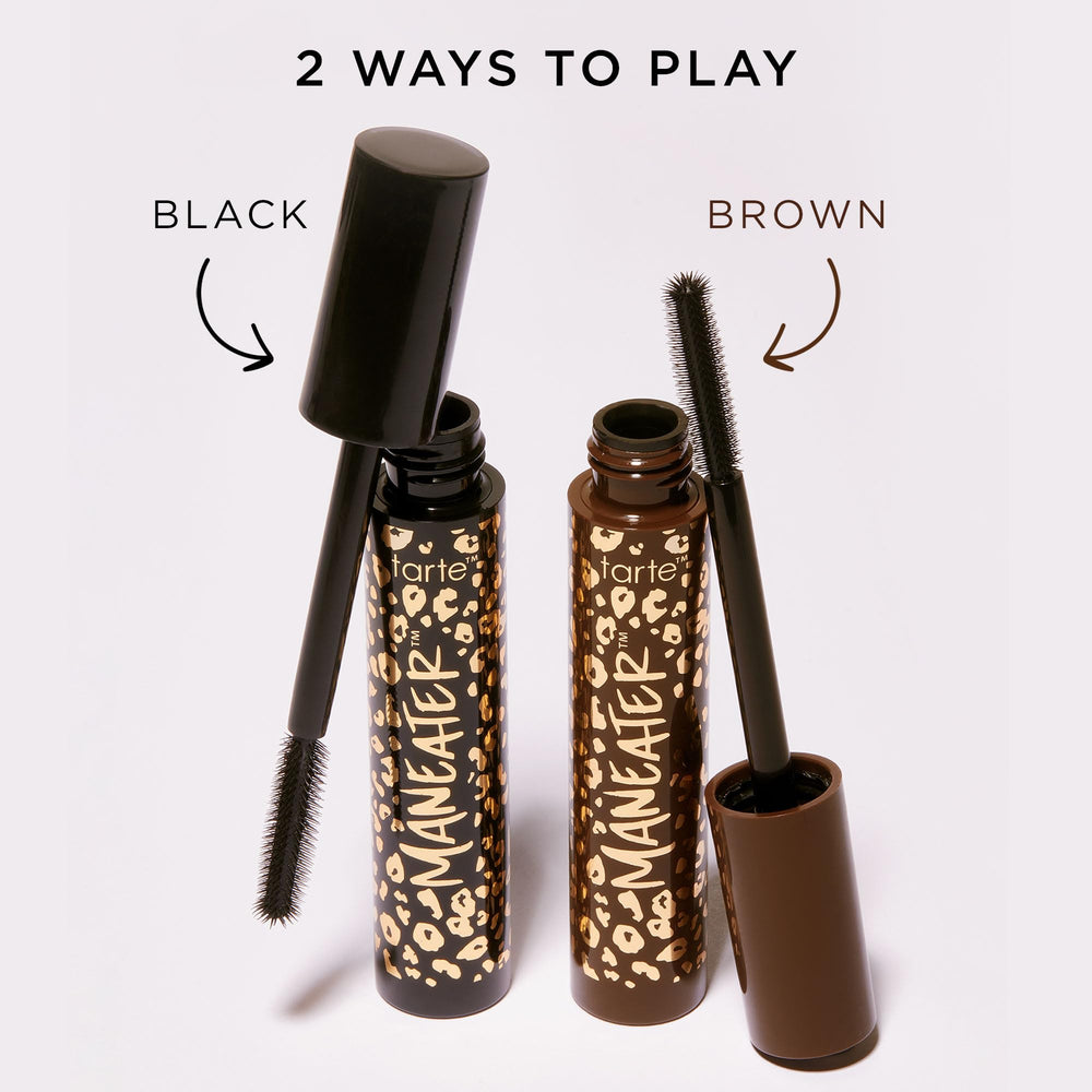 tarte maneater mascara travel size brown cap highlights portable on-the-go use