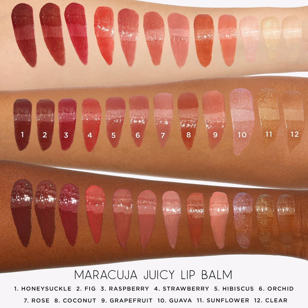 tarte maracuja juicy lip balm gloss rose tube demonstrates precise click-up application