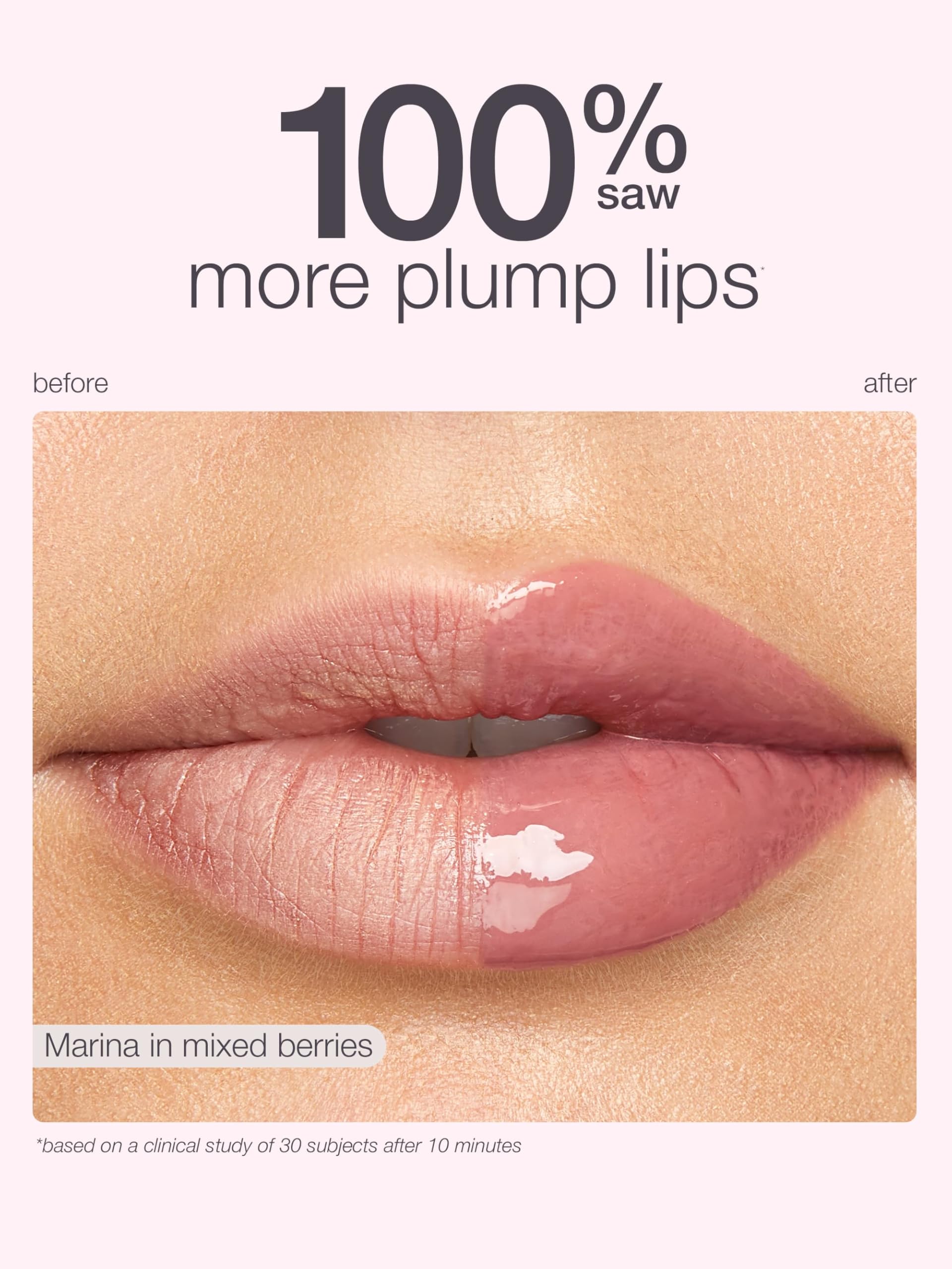 tarte maracuja juicy lip plump full-size packaging on vanity