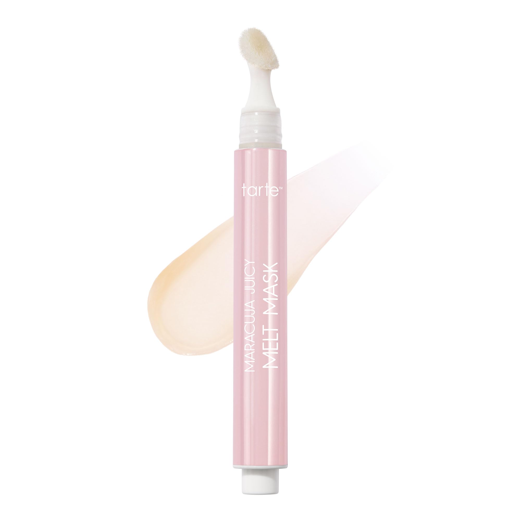 Tarte Maracuja Juicy Melt Mask lip mask with caramel scent hydrates lips for a soft feel