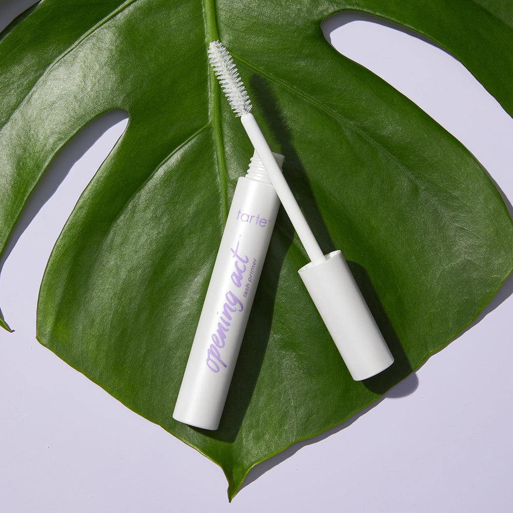 tarte Opening Act lashes before and after reveal fuller, lengthened look.