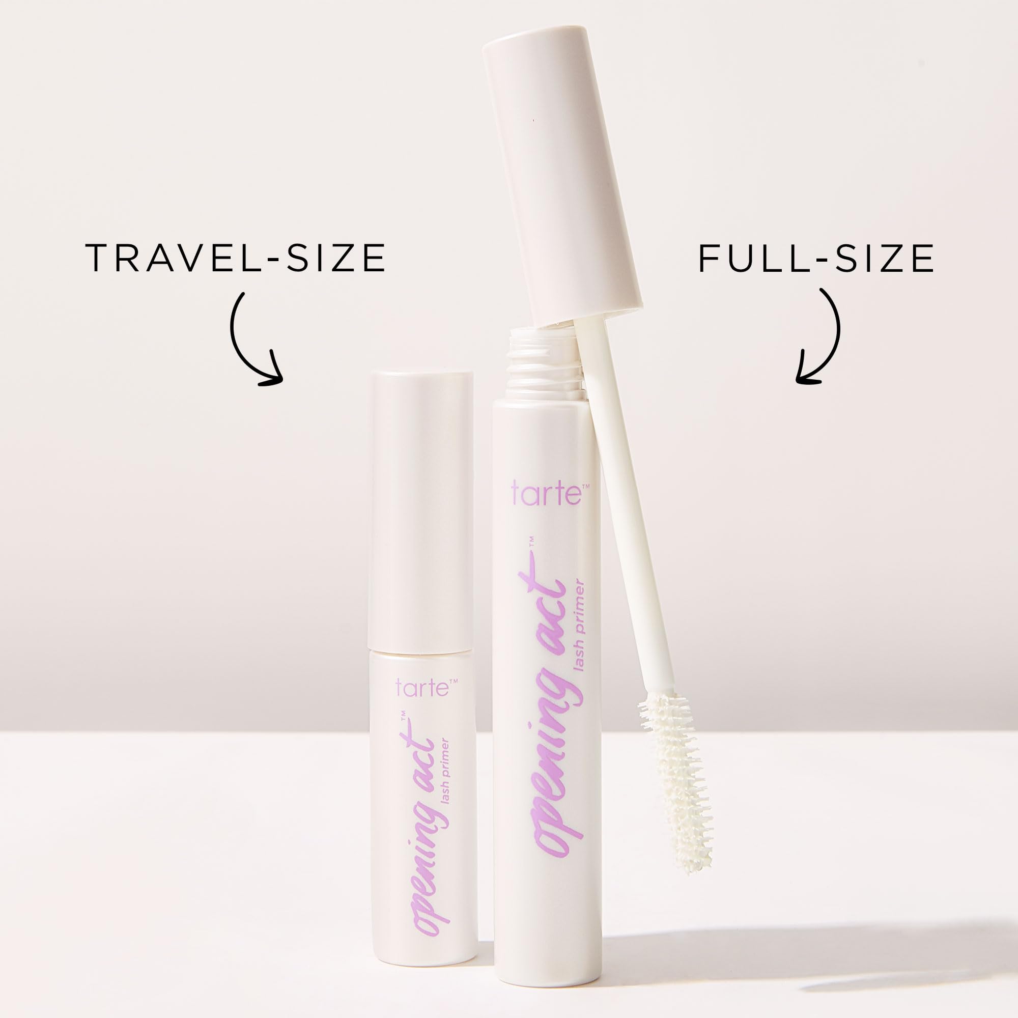 tarte Opening Act travel-size packaging for on-the-go lash priming.
