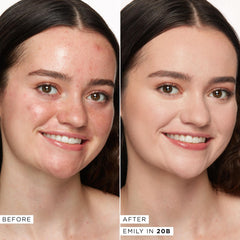 tarte Shape Tape jumbo applicator in use for fast, even application.