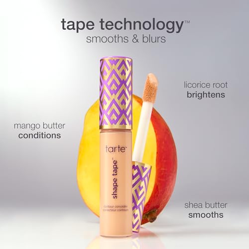 under-eye area with tarte Shape Tape brightening effect