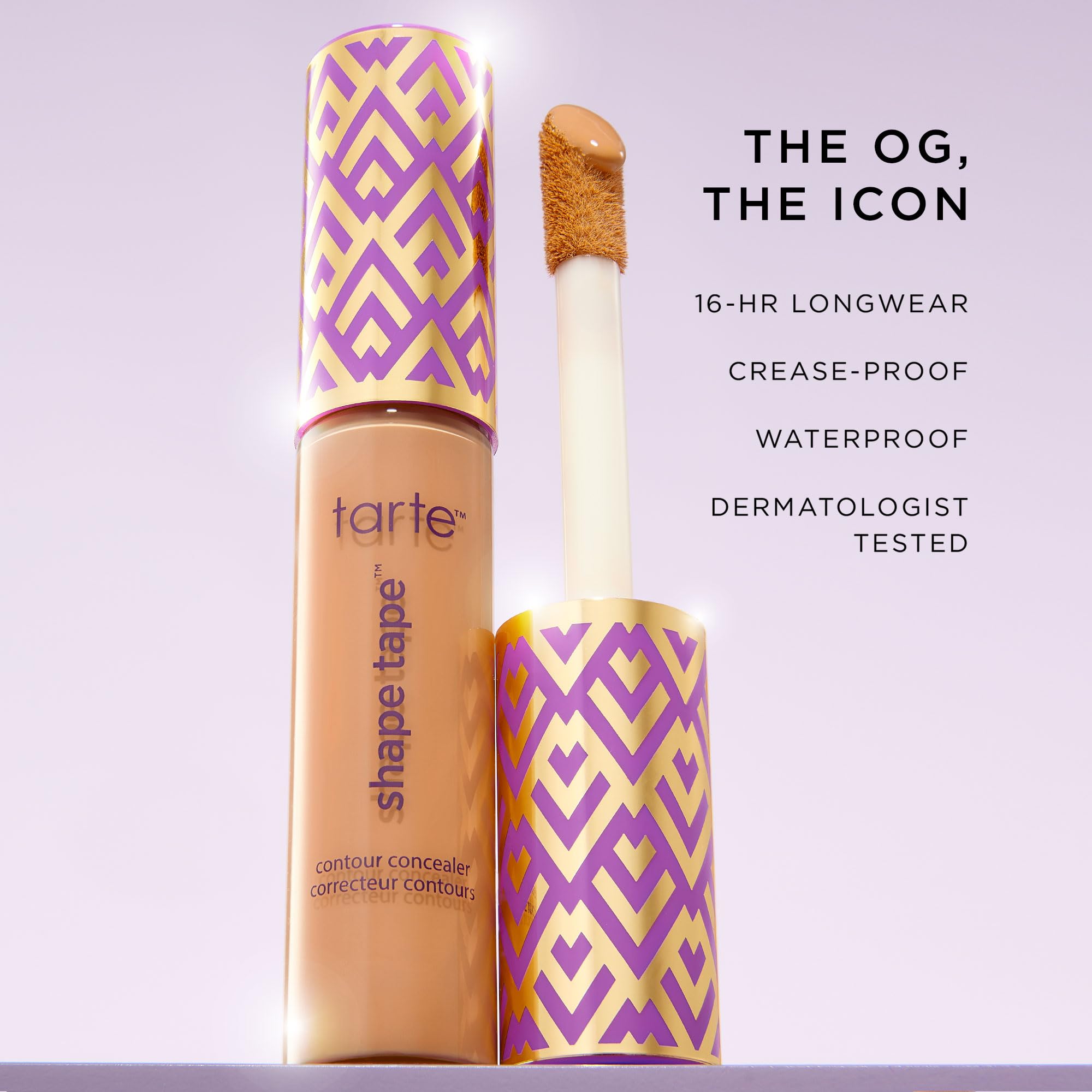 tarte Shape Tape Concealer vegan and cruelty-free badge on packaging
