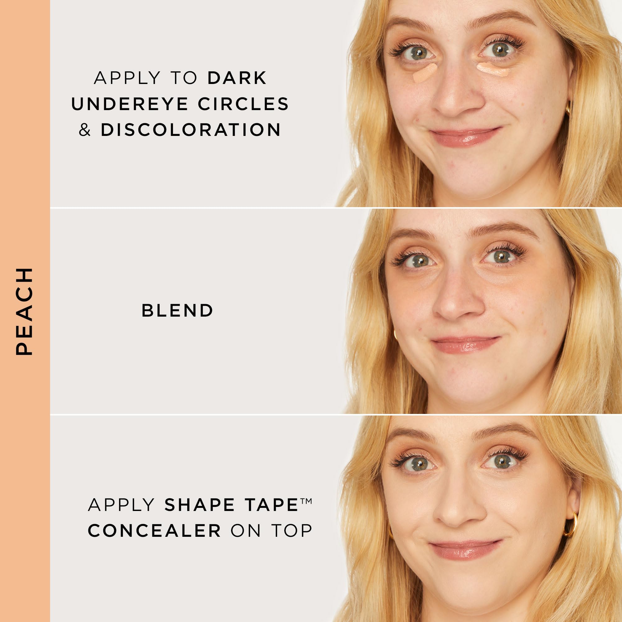 tarte Shape Tape Corrector texture closeup shows creamy blendability for seamless correction.