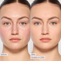 Tarte Shape Tape Creamy Concealer applicator close-up demonstrating precise blending.