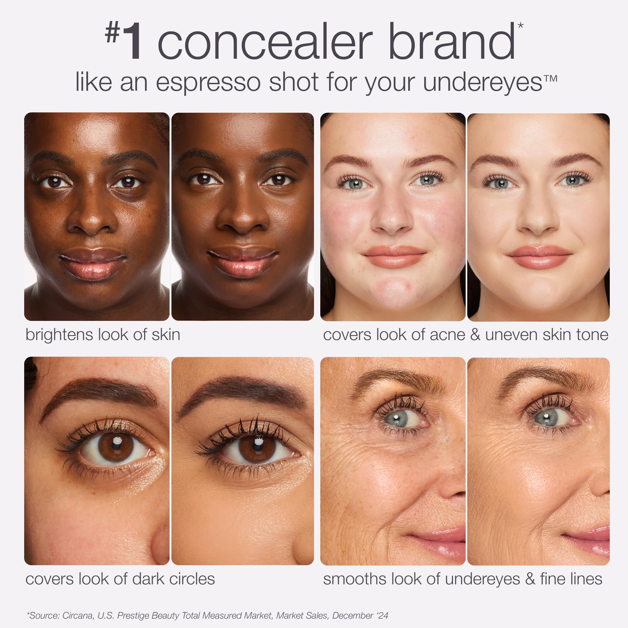 Tarte Shape Tape Creamy Concealer texture swirl highlights cushiony cream that blends smoothly.