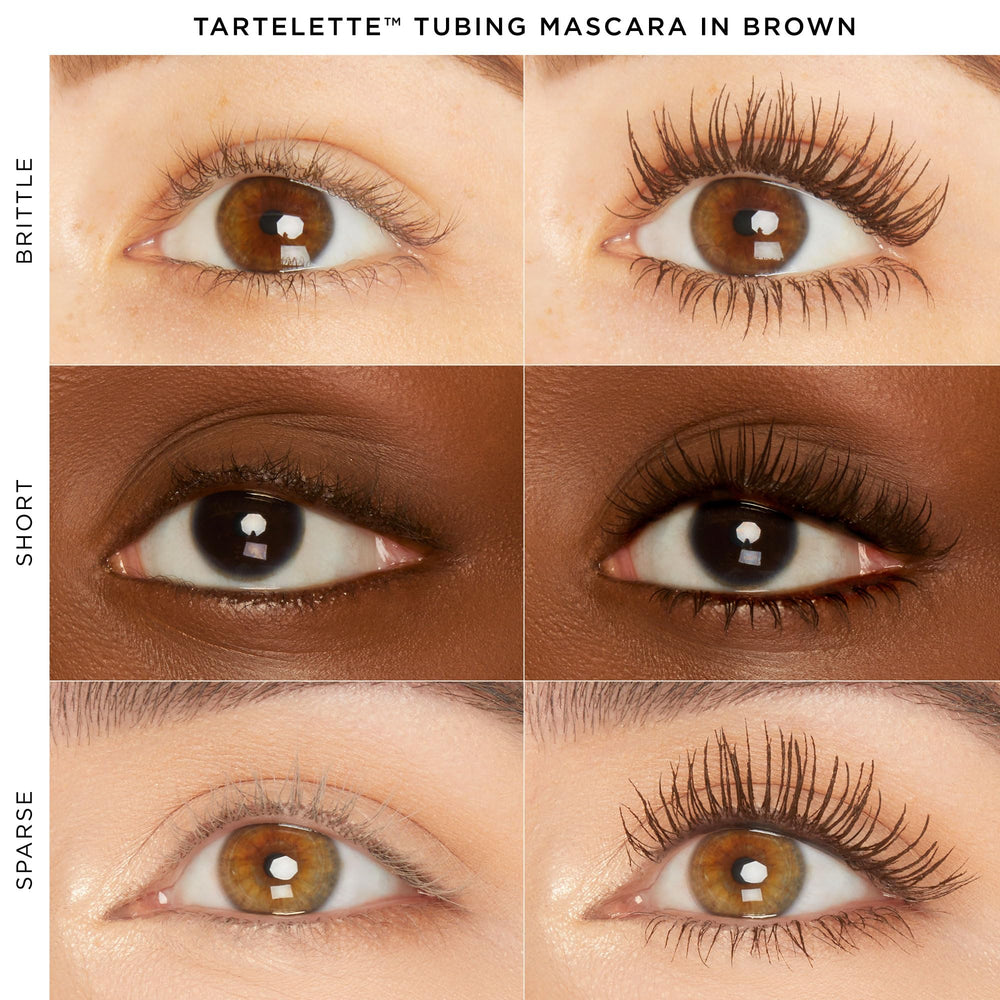 Tarte tartelette tubing mascara brush close-up with 360 bristles for lash separation