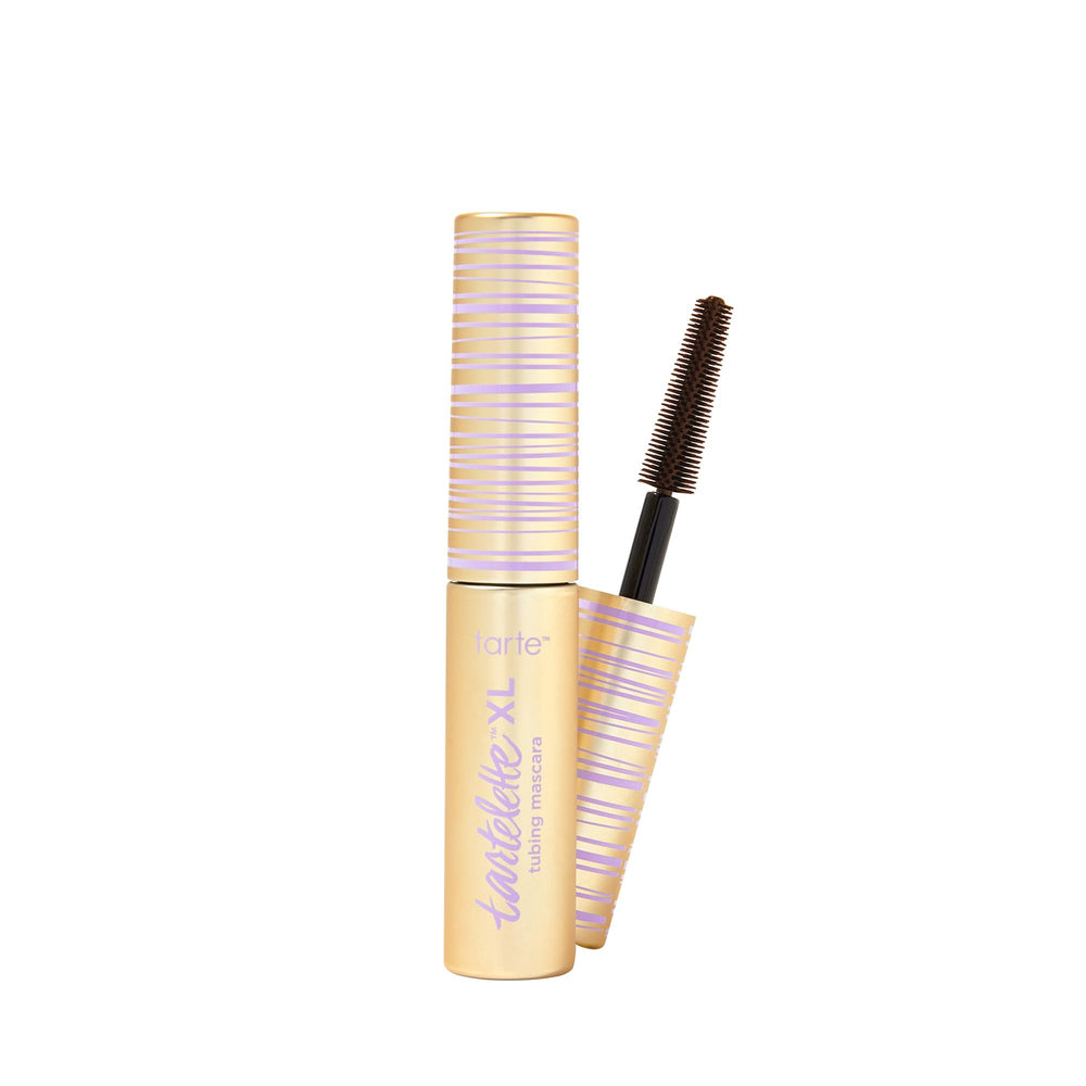 tarte tartelette XL tubing mascara wand close-up showing length and lift