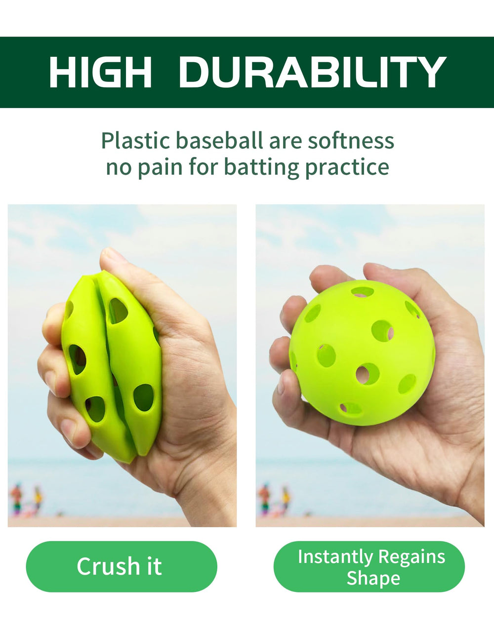Tarutaru hollow-design ball highlights rotation, aiding beginners in eye-hand coordination.