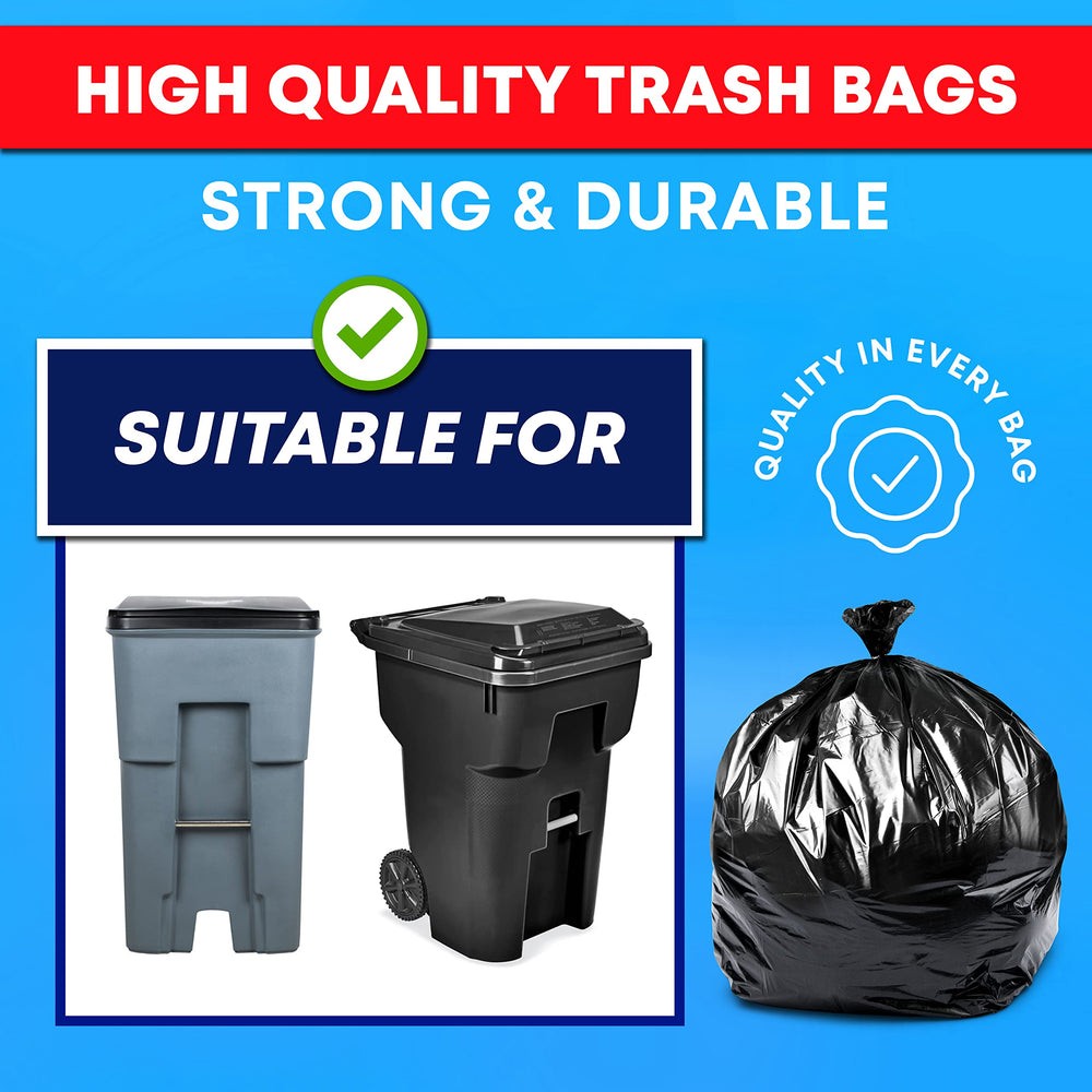 Tasker 61-by-68-inch bags protect cans from leaks and spills.