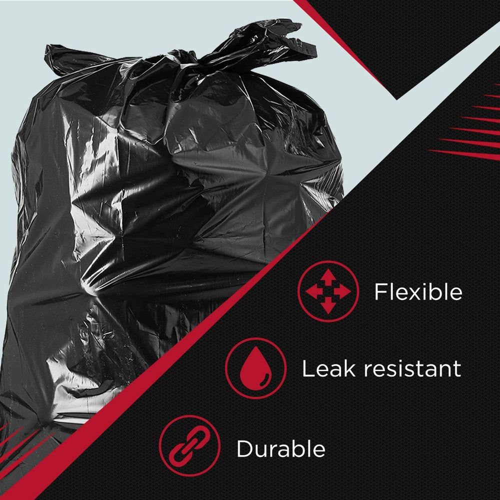 Tasker 65-gallon bags exterior view showing rugged material.