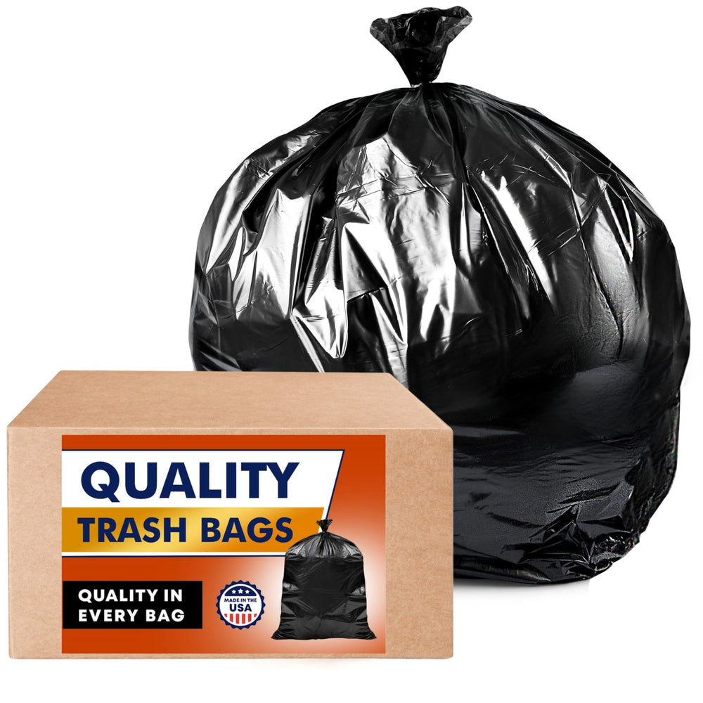 Tasker 55gal 50 bags with ties package for secure sealing