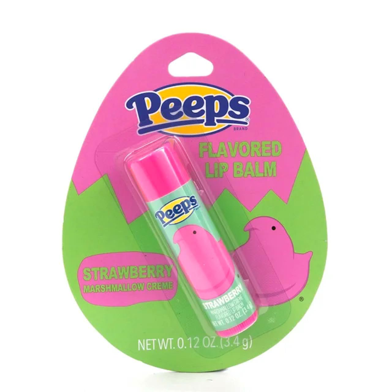 Taste Beauty Peeps lip balm with Strawberry Marshmallow Creme for lasting moisture on the go