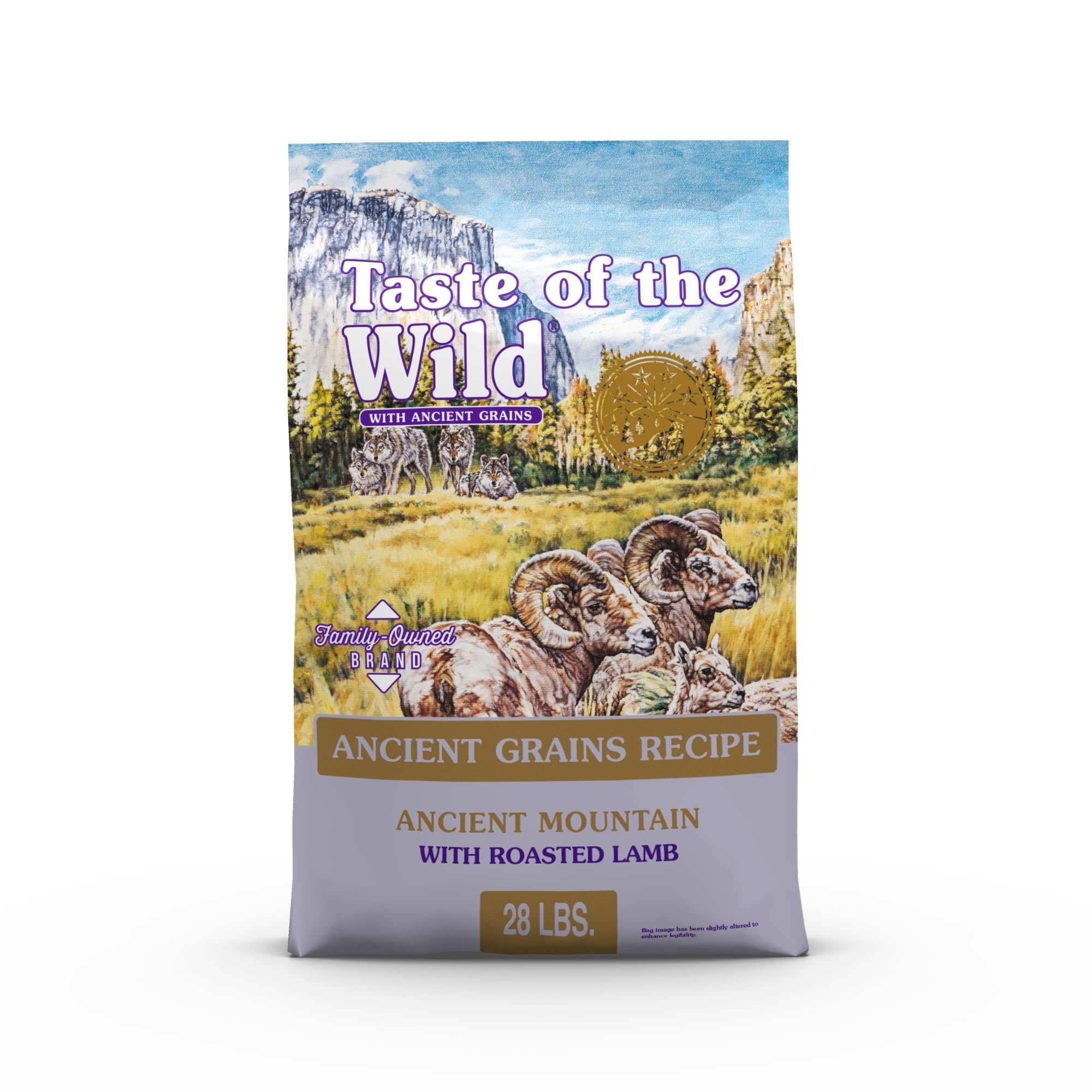 Taste of the Wild Ancient Mountain roasted lamb dry kibble for protein-rich meals