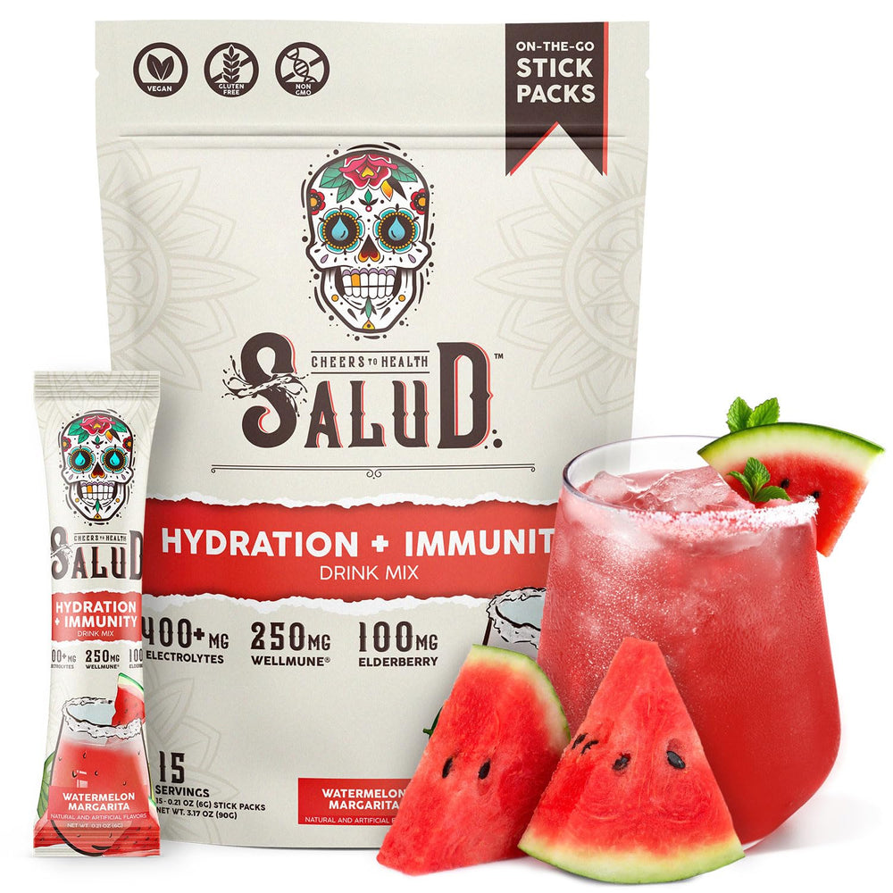 Taste Salud 2in1 hydration-immunity watermelon stick for on-the-go hydration with electrolytes.