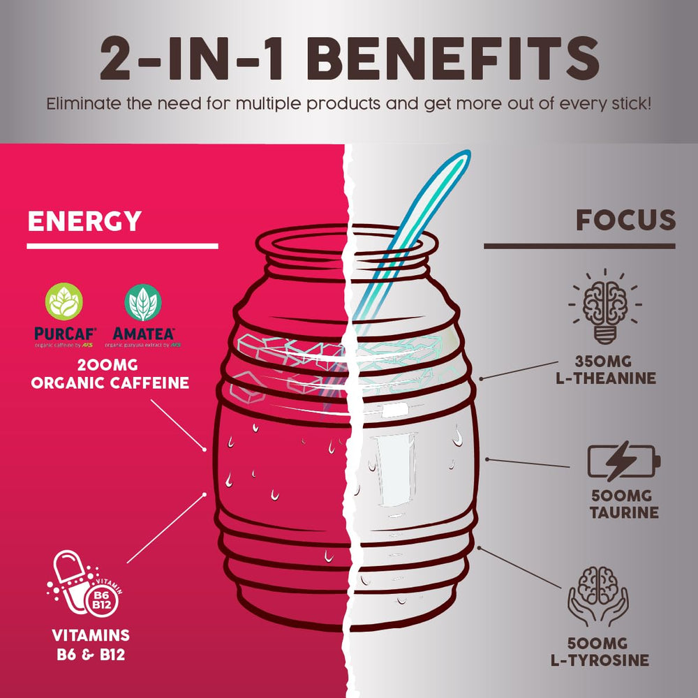 Taste Salud amino acids synergy with caffeine for sharper focus