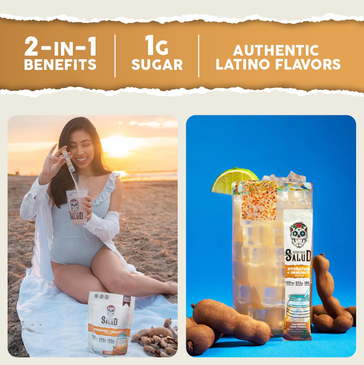 Taste Salud elderberry electrolyte powder with elderberry for daily wellness.
