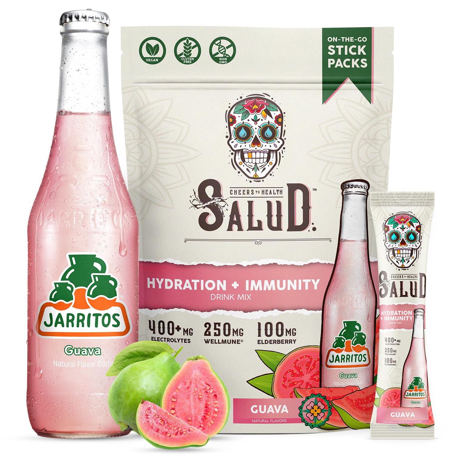 Taste Salud Jarritos hydration packets pour for quick electrolyte boost during workouts