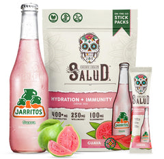 Taste Salud Jarritos hydration packets pour for quick electrolyte boost during workouts