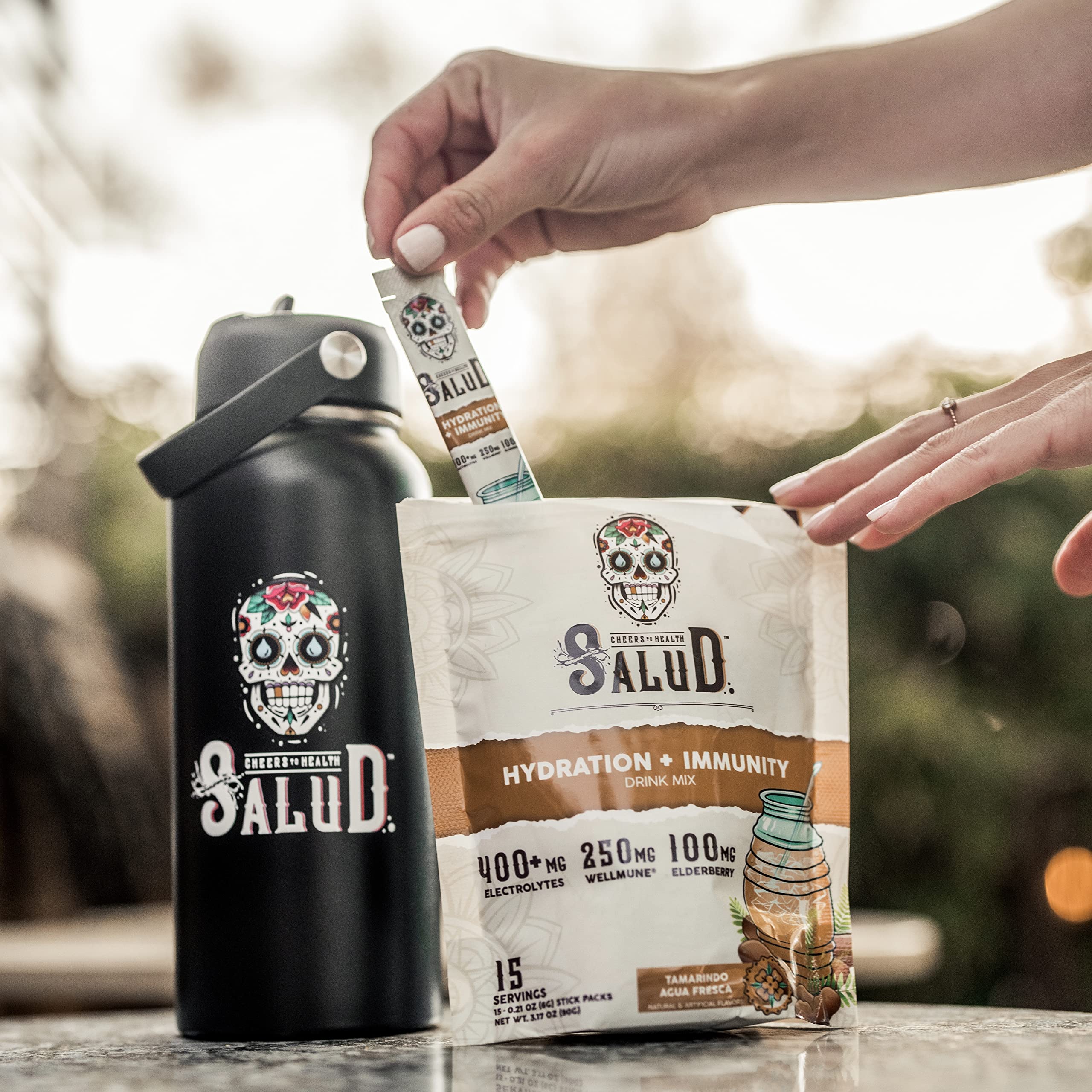 Taste Salud tamarind post-workout hydration for quick recovery.
