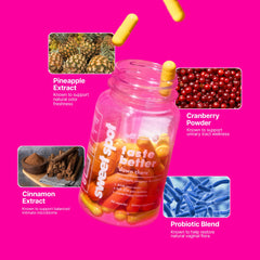 Taste The Sweet Spot pineapple extract ingredient close-up for natural wellness.