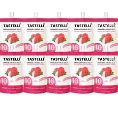 Tastelli Konjac Jelly ingredients panel with collagen and Vitamin C.